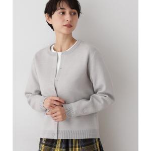 ニット セーター 「洗える」クルーネックカーディガン レディース