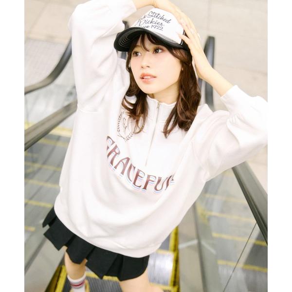 トレーナー ハーフジップ裏起毛トレーナー キッズ 子供服 女の子