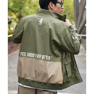 ブルゾン アウター (RM)「LUXE/R GOLF」ストレッチ クロス スタンド ジップ ブルゾン メンズ