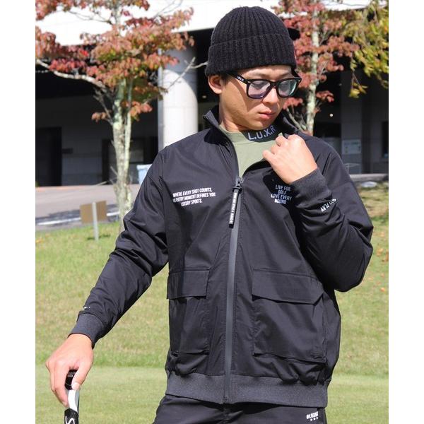 ブルゾン アウター (RM)「LUXE/R GOLF」ストレッチ クロス スタンド ジップ ブルゾン...