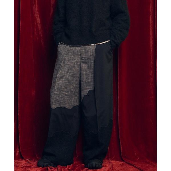 カーゴパンツ 「UNISEX」Zigzag Different Material Docking S...