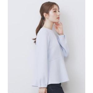 tシャツ ジルコンペプラムトップス「洗濯機OK」 レディース