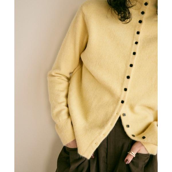 カーディガン Square button high-neck knit / スクエアボタンハイネック...