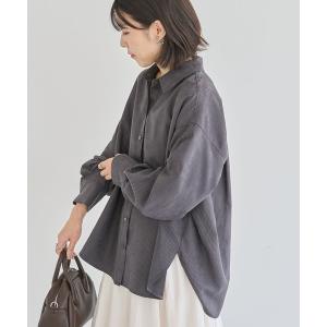 ブラウス シャツ シルキータッチストライプシャツ レディース