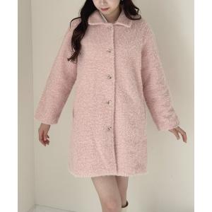 ステンカラーコート コート モヘアコート レディース