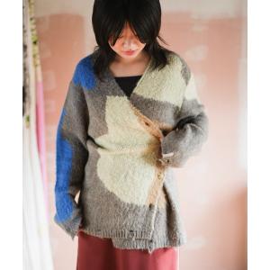 カーディガン 生活のニットカーディガン レディース