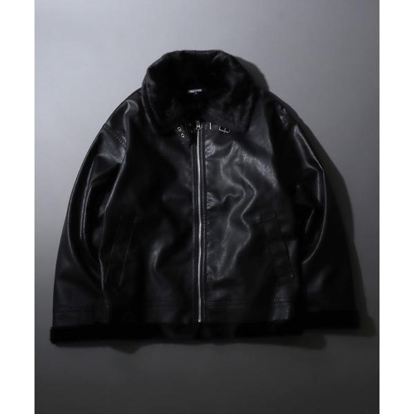 ムートンジャケット ムートンコート Synthetic Leather B-3 Jacket/フェイ...