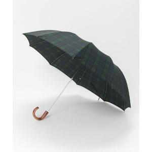 「FOX UMBRELLAS」 チェック柄傘 - グリーン レディース