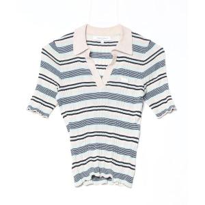 「Maison Kitsune」 半袖ニット S グリーン系その他 レディース