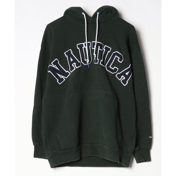 「NAUTICA」 プルオーバーパーカー SMALL グリーン メンズ