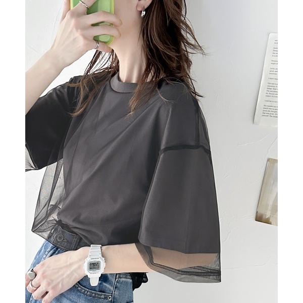 「Java」 半袖カットソー LARGE グレー レディース