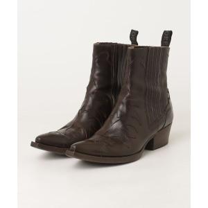 「SARTORE」 ショートブーツ 37.5 ブラウン レディース