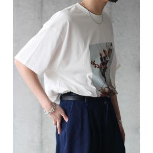 「y/m by れぽすけ」 半袖Tシャツ MEDIUM ホワイト メンズ
