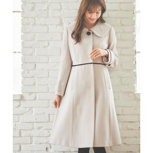 「LAISSE PASSE」 ステンカラーコート 38 ベージュ レディース