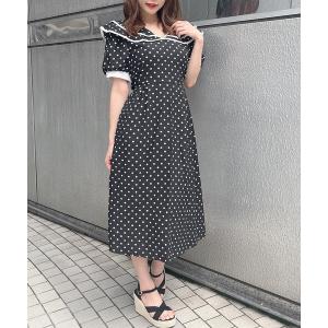 「Rmine」 半袖ワンピース FREE ブラック レディース