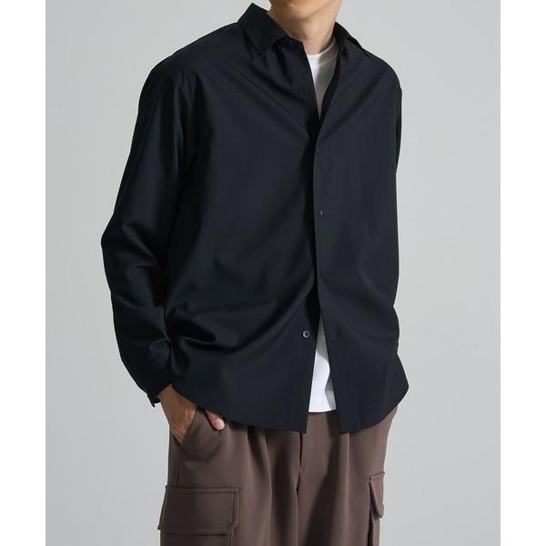 シャツ 「CITY TOKYO/シティートーキョー」Crispy wool レギュラーシャツ メンズ