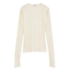 tシャツ 「CLANE/クラネ」LAYERED SHOULDER CUT TOPS/レイヤードショルダーカットトップス レディース