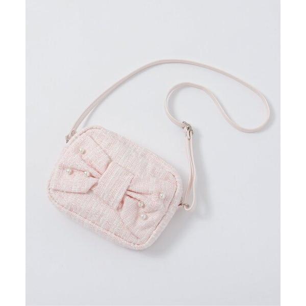 ショルダー ショルダーバッグ リボンツイードバッグ キッズ 子供 女の子