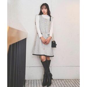 ジャンパースカート Aラインミニジャンスカ