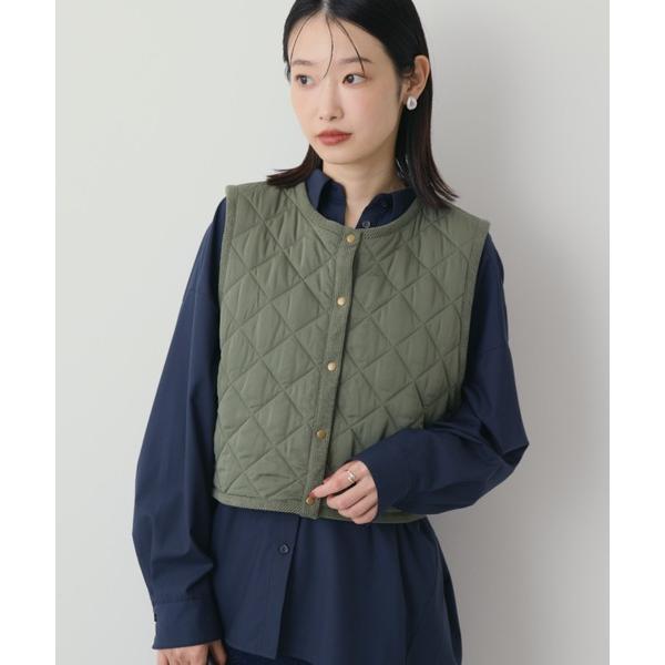 ベスト ジレ キルティングベスト レディース