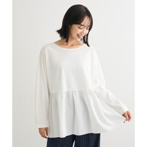 tシャツ 裾フレアホワイトインナー レディース