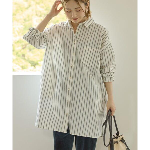 ブラウス シャツ イージーケアオーバーチュニックシャツ レディース