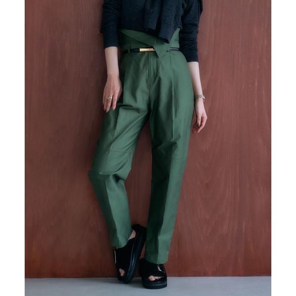 パンツ 「柳橋唯さんコラボアイテム」ハイウエスト2WAYチノ レディース
