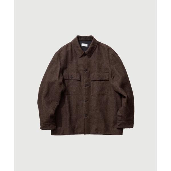 ブルゾン アウター 「ATON / エイトン」ALPACA HOUND TOOTH CPO JACK...