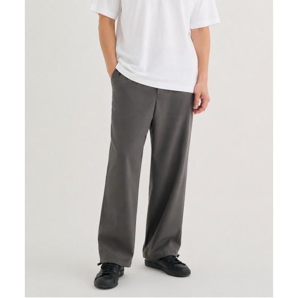 ワイドパンツ カーゴパンツ 「ATON/エイトン」BACK SATIN UTILITY PANTS／...