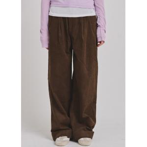 パンツ コーデュロイワイドパンツ レディース