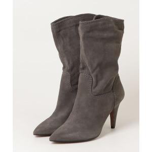 「NINE WEST」 ショートブーツ 24cm グレー レディース