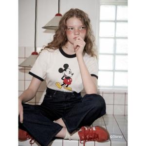 「CHAROL」 半袖Tシャツ「Disneyコラボ」 FREE ホワイト レディース