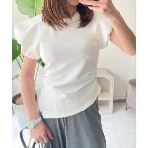 「M y u」 半袖カットソー FREE ホワイト レディース