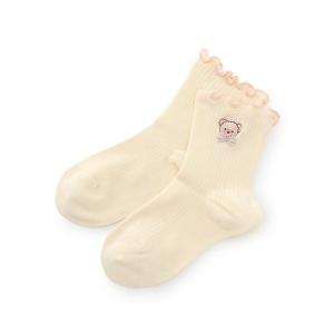 靴下 「人気商品再入荷」「直営店で取り扱い無し」クマ刺しゅう　リブソックス キッズ 子供 女の子｜ZOZOTOWN Yahoo!店