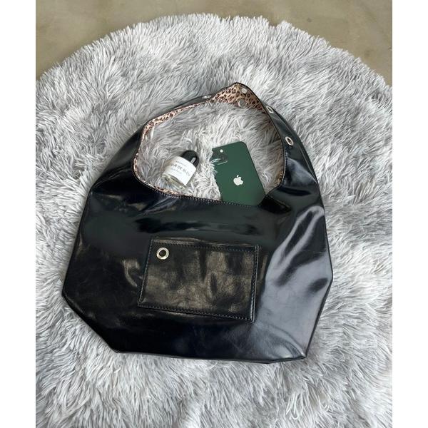ハンドバッグ 合皮レオパードバッグ