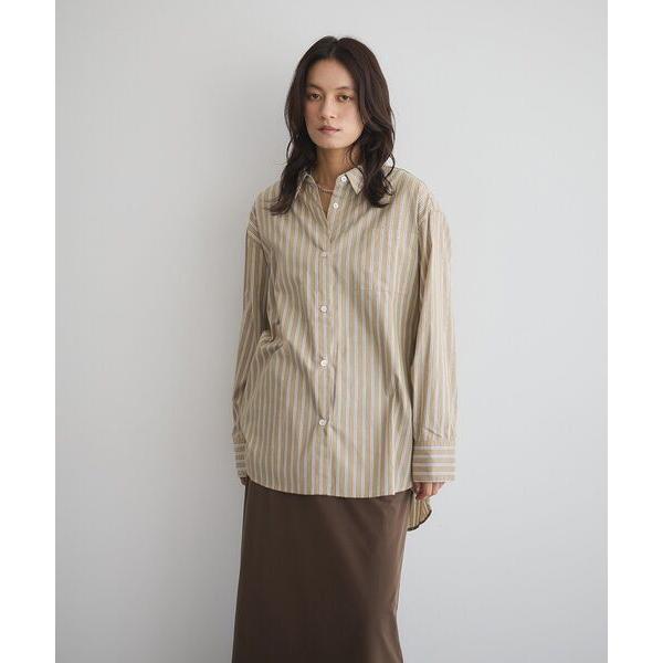 ブラウス シャツ ストライプビッグシャツ レディース