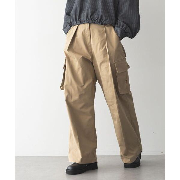 ワイドパンツ パンツ カーゴタックワイドパンツ レディース