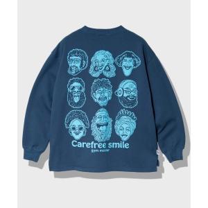 トレーナー スウェット gym master/ジムマスター　10.3oz carafree smile スウェットビッグTee メンズ レディース