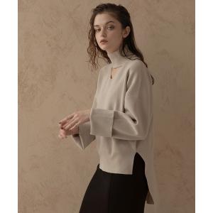 「MIELI INVARIANT」 長袖ニット FREE オレンジ レディース