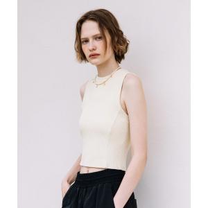 「WCJ」 ノースリーブニット FREE アイボリー レディース