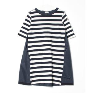 「MONCLER」 半袖ワンピース - ネイビー レディース