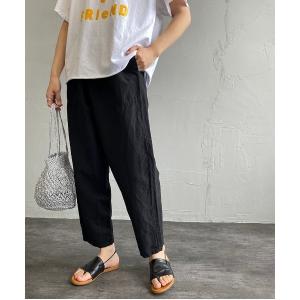 「DANTON」 イージーパンツ 36 ブラック レディース