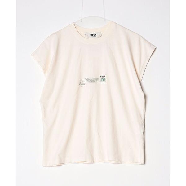 「MSGM」 半袖Tシャツ S ホワイト レディース