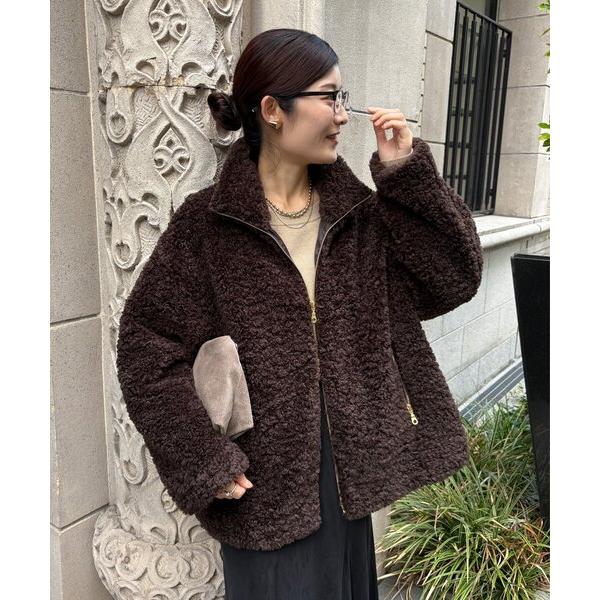 コート アウター 「インフルエンサーOKOCHI企画」ボアブルゾン レディース