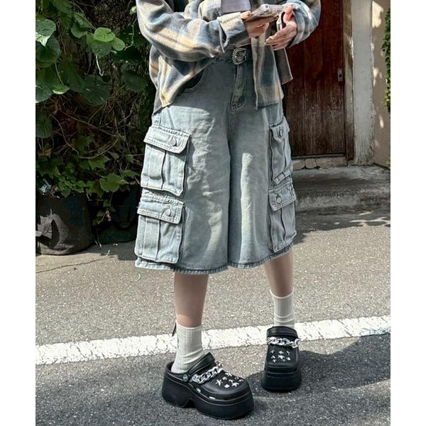 ハーフパンツ カーゴパンツ 短パン 「Un」「it」「Lilamusant(リラミュゾン)」カーゴポ...