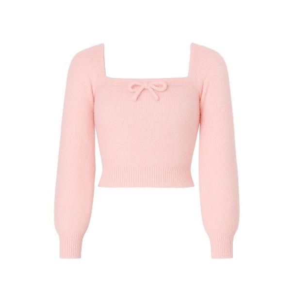 ニット セーター 「2点セット」Ribbon Knit Camisole Ensemble / リボ...