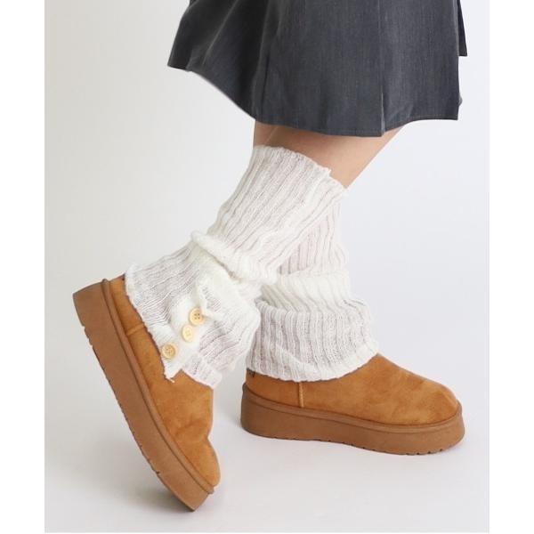 レッグウォーマー ボタン付きレッグウォーマー レディース メンズ