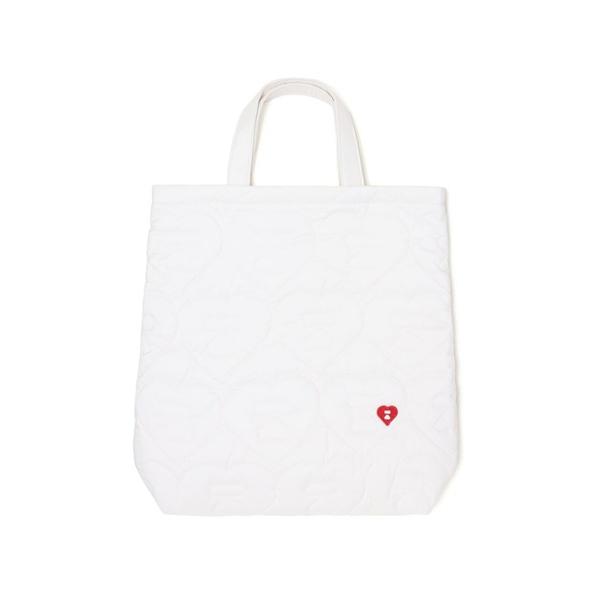 トートバッグ QUILTED HEART MONOGRAM TOTE BAG レディース
