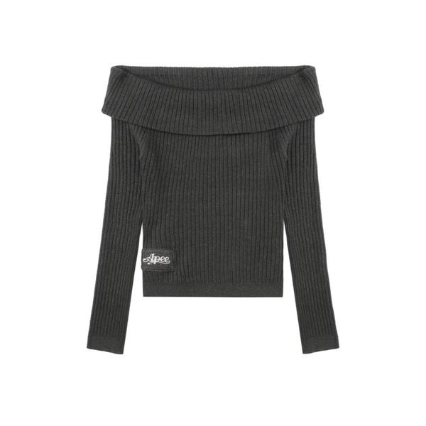 ニット セーター OFF SHOULDER RIB SWEATER レディース