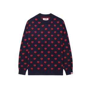 A BATHING APE（アベイシングエイプ） ニット セーター PU BADGE CABLE